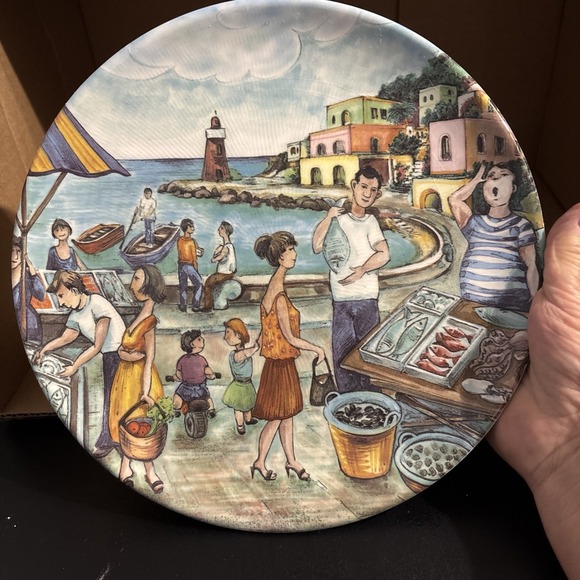 Pietro Brunelli Other - 2 Piece Brunelli Fish Market Plate Set, Italy